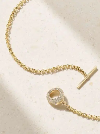 STONE AND STRAND 14-karat Gold Diamond Necklace | Thumbnail 3 STONE AND STRAND 14-karat Gold Diamond Necklace | Thumbnail 3