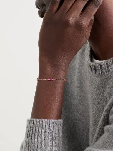 STONE AND STRAND Pink Power Princess 14-karat Gold, Ruby And Sapphire Bracelet | Thumbnail 2 STONE AND STRAND Pink Power Princess 14-karat Gold, Ruby And Sapphire Bracelet | Thumbnail 2