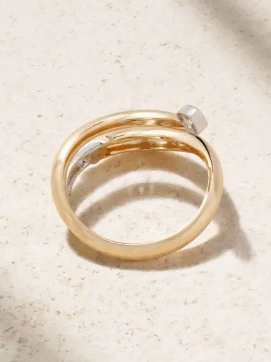 L’Atelier Nawbar Boa Small 18-karat Gold Diamond Ring | Thumbnail 3