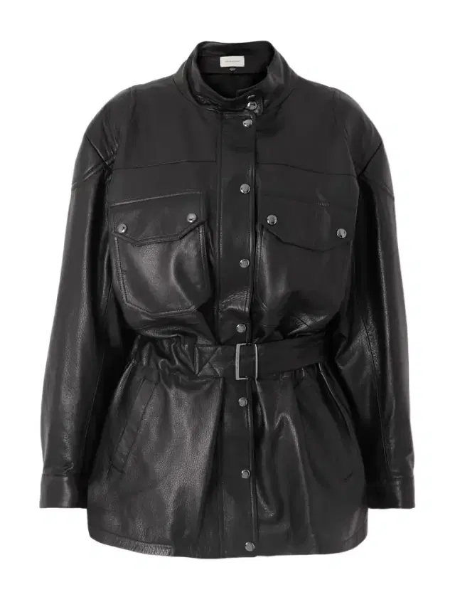 Belted Leather Jacket