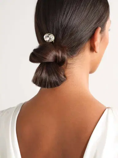 Jennifer Behr Gemma Gold-plated Crystal Hair Pin | Thumbnail 2