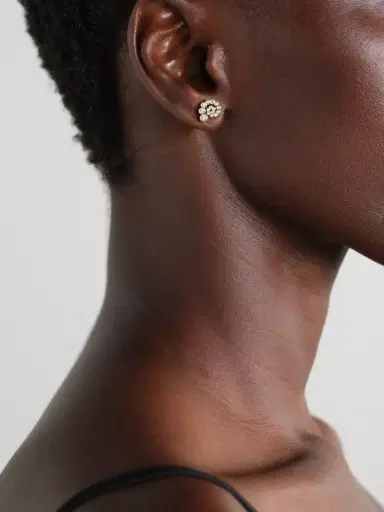 Sophie Bille Brahe Petit Rêve Escargot 18-karat Recycled Gold Diamond Earrings | Thumbnail 2
