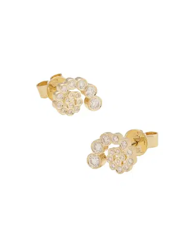 Sophie Bille Brahe Petit Rêve Escargot 18-karat Recycled Gold Diamond Earrings | Thumbnail 1