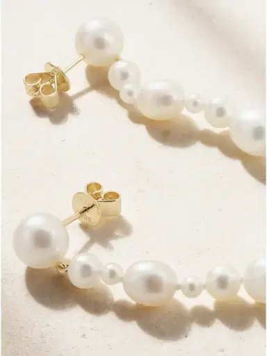 Sophie Bille Brahe Amis De La Perle 14-karat Recycled Gold Pearl Earrings | Thumbnail 3 Sophie Bille Brahe Amis De La Perle 14-karat Recycled Gold Pearl Earrings | Thumbnail 3