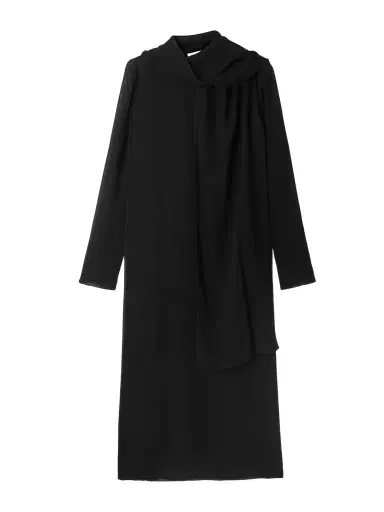 Alaïa Cutout Tie-neck Mesh Midi Dress | Thumbnail 1