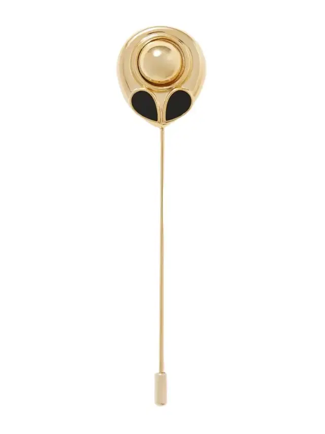 Frances Gold-tone Enamel Pin
