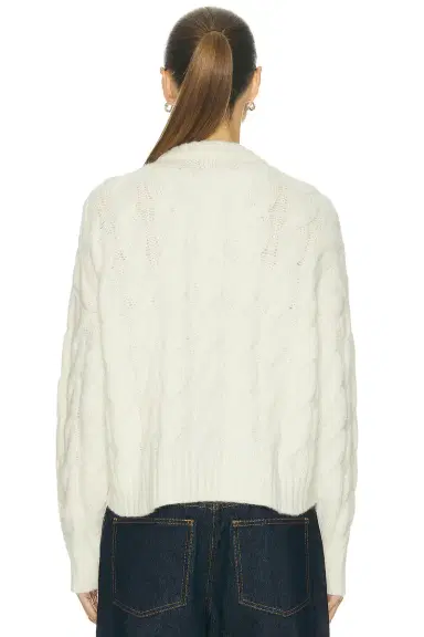 Jenni Kayne Cable Serena Crewneck Sweater | Thumbnail 3 Jenni Kayne Cable Serena Crewneck Sweater | Thumbnail 3