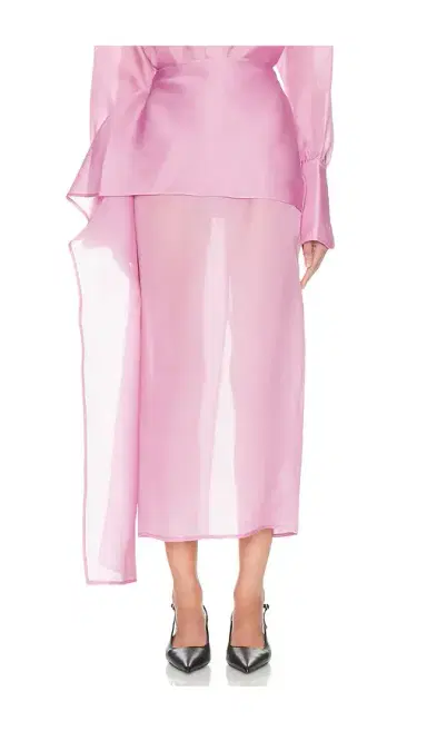 Helsa The Silk Gazar Skirt With Drape | Thumbnail 1 Helsa The Silk Gazar Skirt With Drape | Thumbnail 1