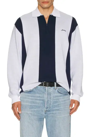 Students Golf Gibson Fleece Long Sleeve Polo | Thumbnail 3