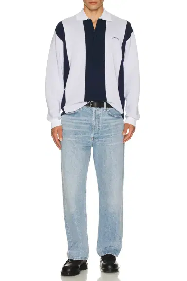 Students Golf Gibson Fleece Long Sleeve Polo | Thumbnail 4