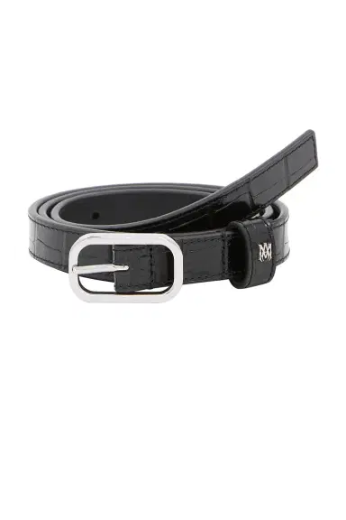 AMIRI Croc Embossed 2cm Belt | Thumbnail 1