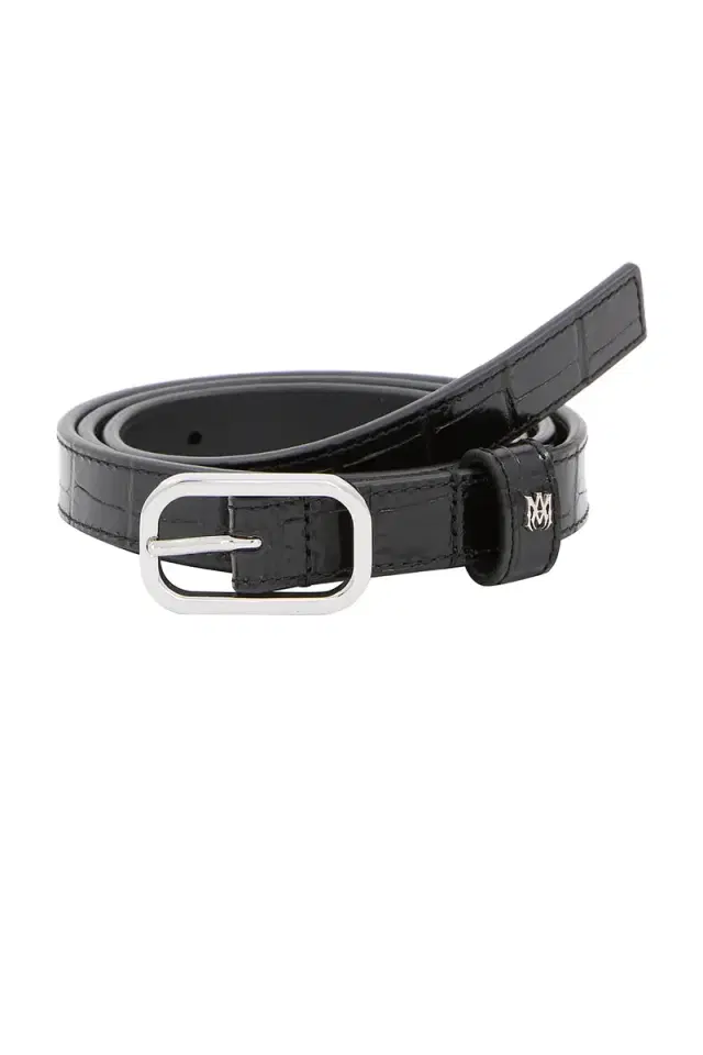AMIRI Croc Embossed 2cm Belt