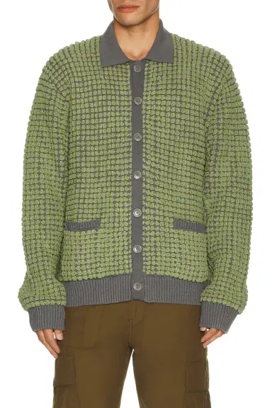 Isa Boulder Bubble Terry Towel Cardigan | Thumbnail 3