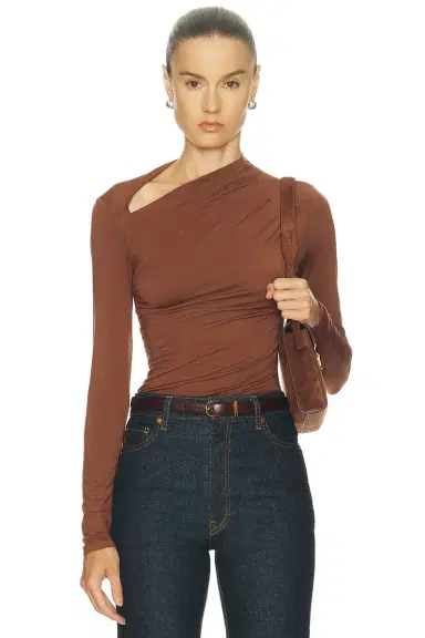 Enza Costa Fluid Jersey Slash Top | Thumbnail 1