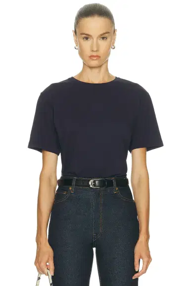 Khaite Mae Short Sleeve Tee Shirt | Thumbnail 1 Khaite Mae Short Sleeve Tee Shirt | Thumbnail 1