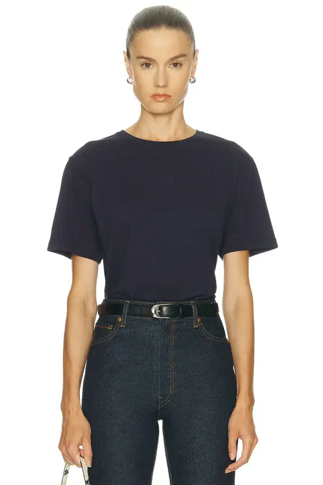 KHAITE Mae Short Sleeve Tee Shirt