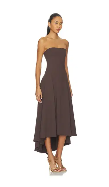 susana monaco Strapless High Low Dress | Thumbnail 2 susana monaco Strapless High Low Dress | Thumbnail 2