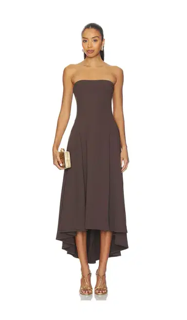 susana monaco Strapless High Low Dress | Thumbnail 1 susana monaco Strapless High Low Dress | Thumbnail 1