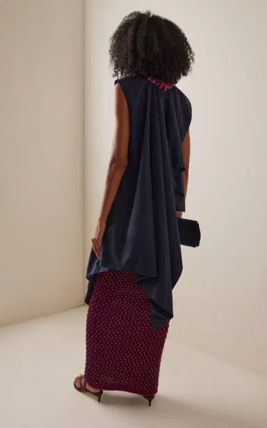 Diotima Parade Asymmetric Embellished Wool Top | Thumbnail 6