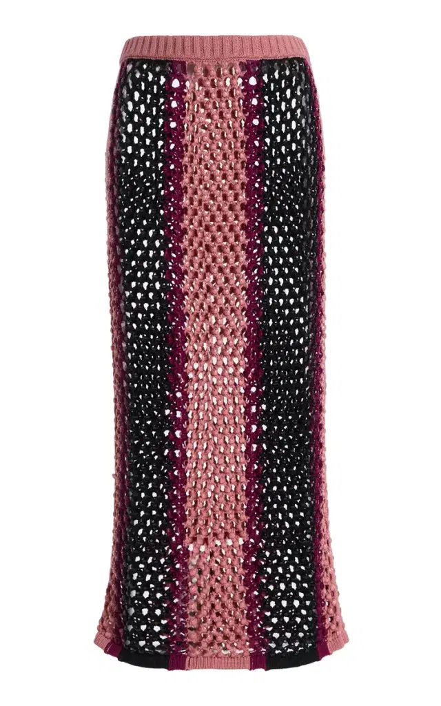 Diotima Spice Crochet Midi Skirt