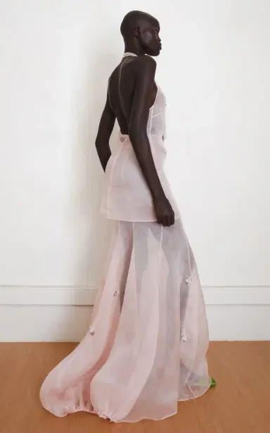 Yassmin Saleh Loom Silk-Blend Maxi Skirt | Thumbnail 2