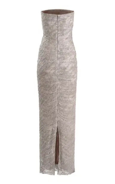 Yassmin Saleh Whispers Sequin-Embellished Tulle-Blend Gown | Thumbnail 2