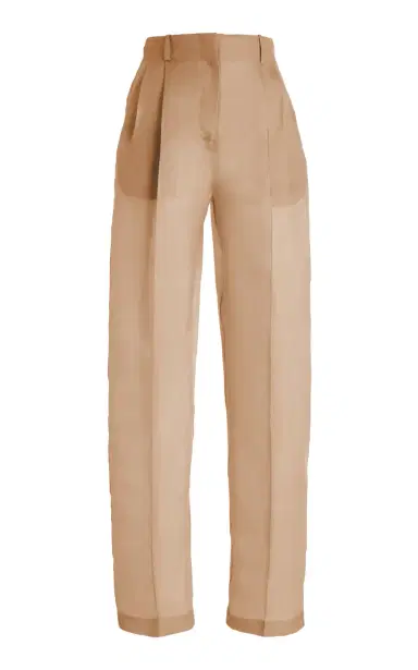 Atelier Prabal Gurung High-Rise Satin-Faced Organza Straight-Leg Pants | Thumbnail 5