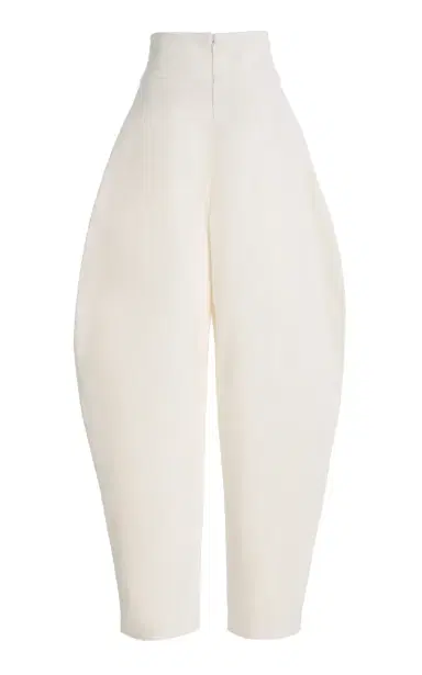Atelier Prabal Gurung High-Rise Slub Denim Barrel-Leg Pants | Thumbnail 3