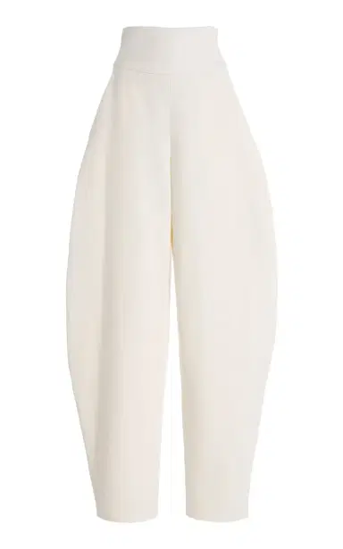 Atelier Prabal Gurung High-Rise Slub Denim Barrel-Leg Pants | Thumbnail 1