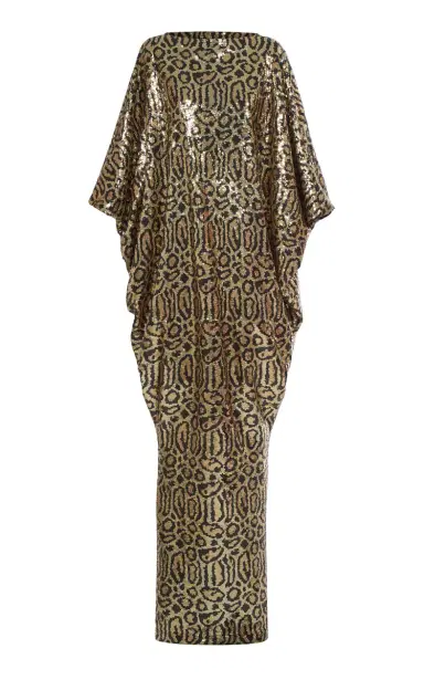 Taller Marmo Truman Metallic Animal Print Kaftan | Thumbnail 6