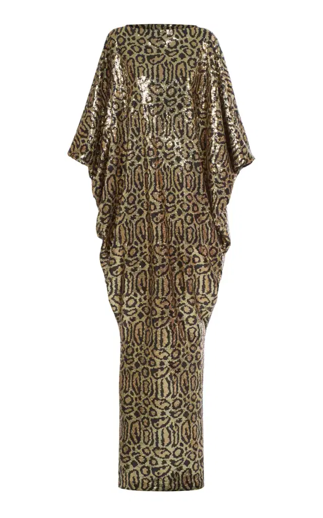 Taller Marmo Truman Metallic Animal Print Kaftan