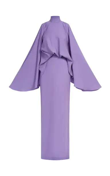 Taller Marmo Bacall Cold Shoulder Satin Maxi Dress | Thumbnail 1