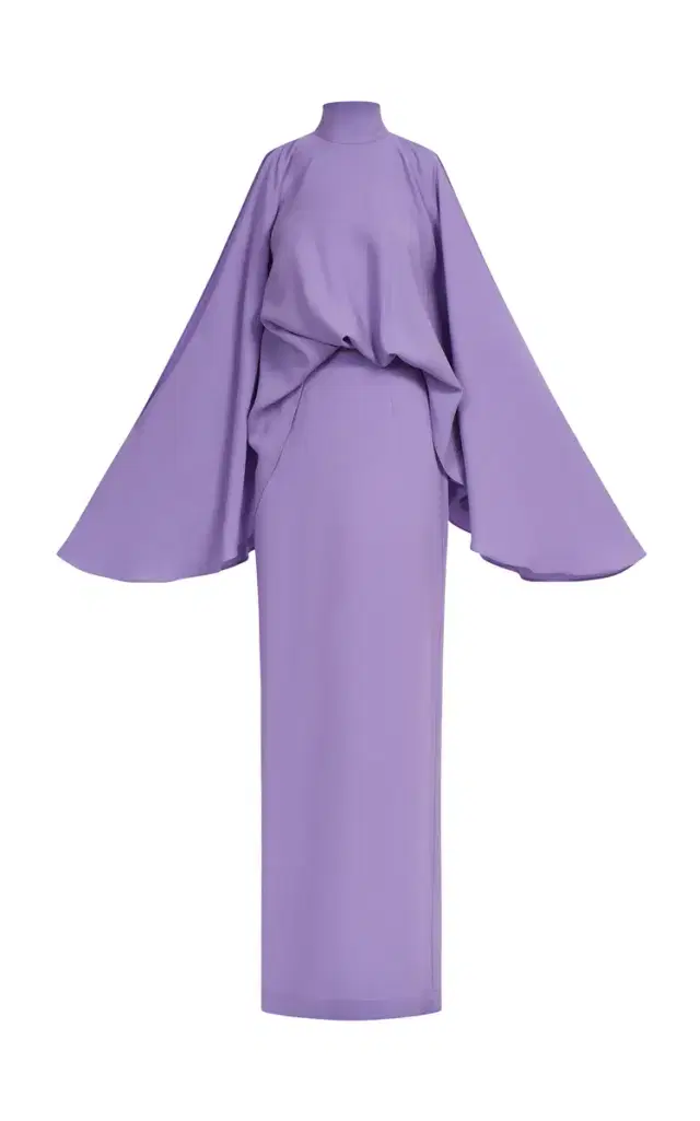 Bacall Cold Shoulder Satin Maxi Dress