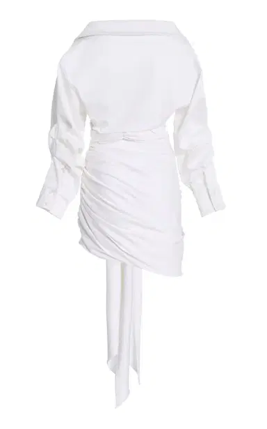 Sergio Hudson Cotton-Twill Wrap Shirt Dress | Thumbnail 6 Sergio Hudson Cotton-Twill Wrap Shirt Dress | Thumbnail 6