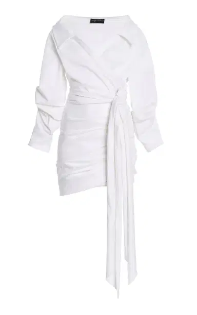 Sergio Hudson Cotton-Twill Wrap Shirt Dress | Thumbnail 1 Sergio Hudson Cotton-Twill Wrap Shirt Dress | Thumbnail 1