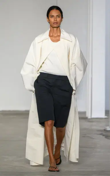 FFORME Orly Unstructured Cotton-Silk Trench Coat | Thumbnail 4