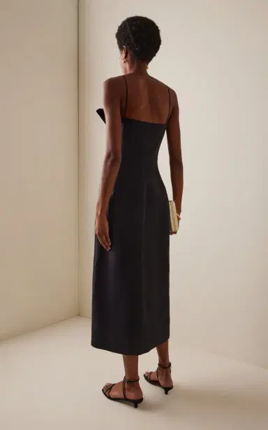 FFORME Skylar Cotton-Silk Midi Dress | Thumbnail 4
