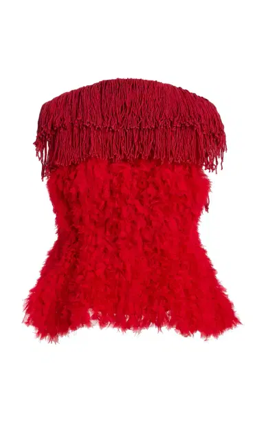 Diotima Bambola Textured Fringe Top | Thumbnail 3