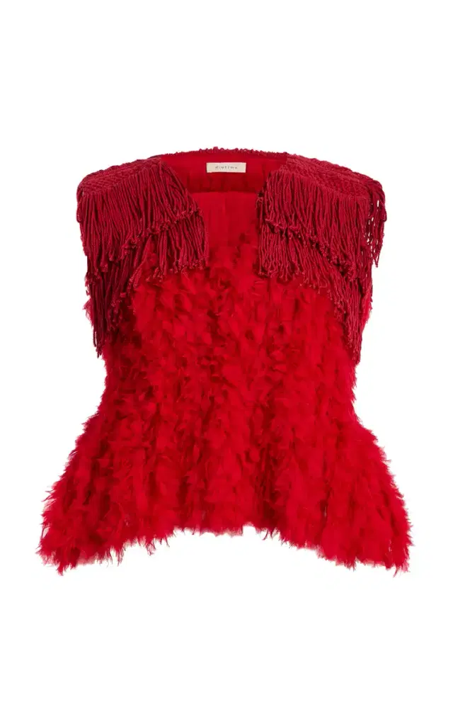 Bambola Textured Fringe Top