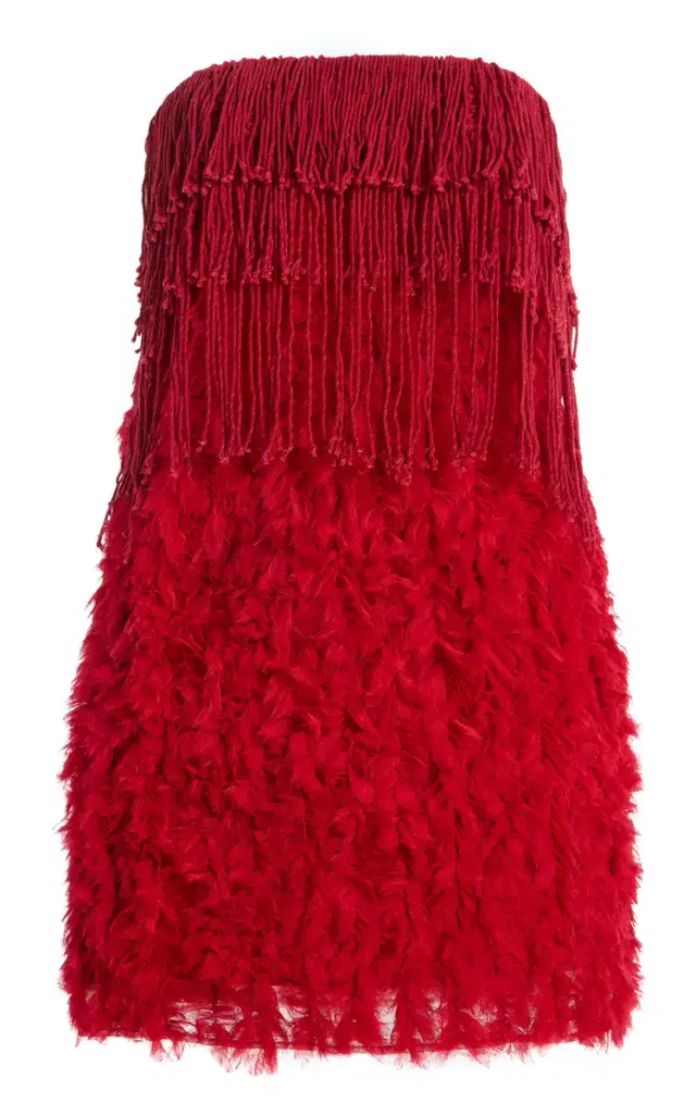 Diotima Bambola Fringed Mini Dress