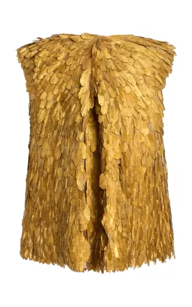 Atelier Prabal Gurung Metallic Hand-Feathered Top | Thumbnail 6
