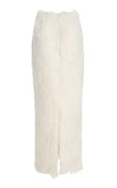 Atelier Prabal Gurung Hand-Feathered Midi Skirt | Thumbnail 3