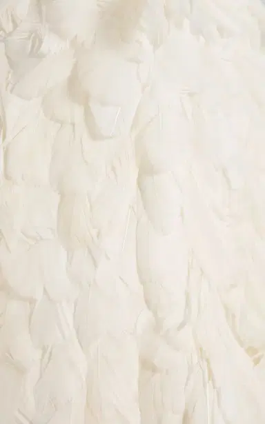 Atelier Prabal Gurung Hand-Feathered Midi Skirt | Thumbnail 7