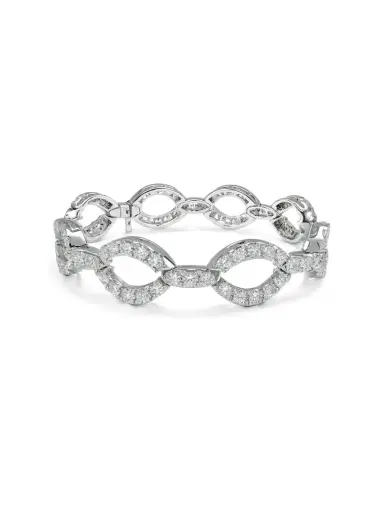 Wish Fine Jewelry 9.6ct Diamond 18K Gold Multi Bangle Bracelet | Thumbnail 1