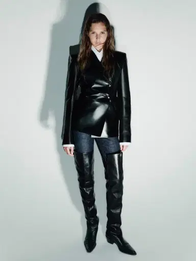 Khaite Elona Leather Jacket | Thumbnail 2 Khaite Elona Leather Jacket | Thumbnail 2