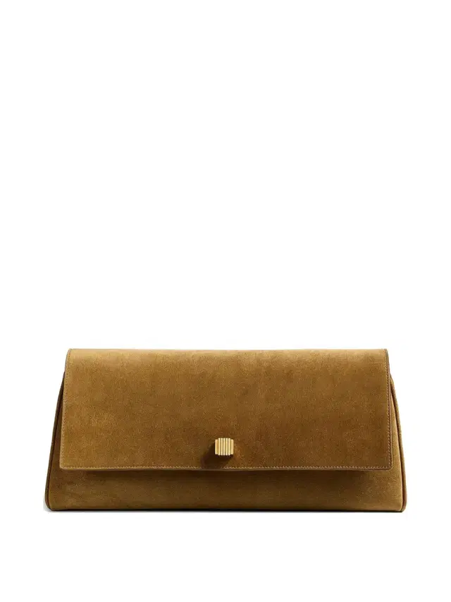 Suede Audrey Clutch