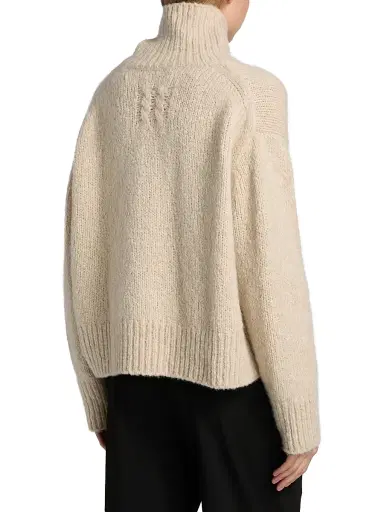 Nili Lotan Women's Tabitha Cashmere & Silk Sweater - Beige Melange - Size Large | Thumbnail 5