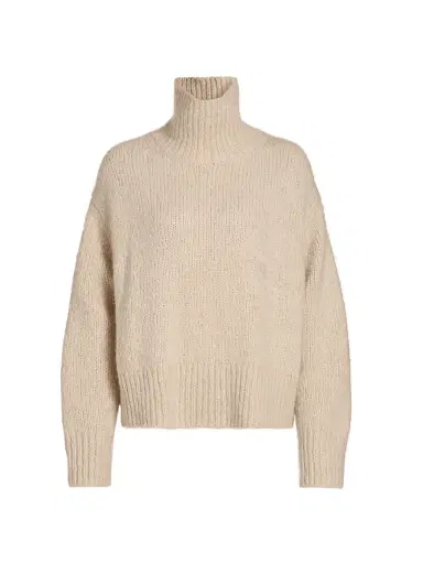 Nili Lotan Women's Tabitha Cashmere & Silk Sweater - Beige Melange - Size Large | Thumbnail 1
