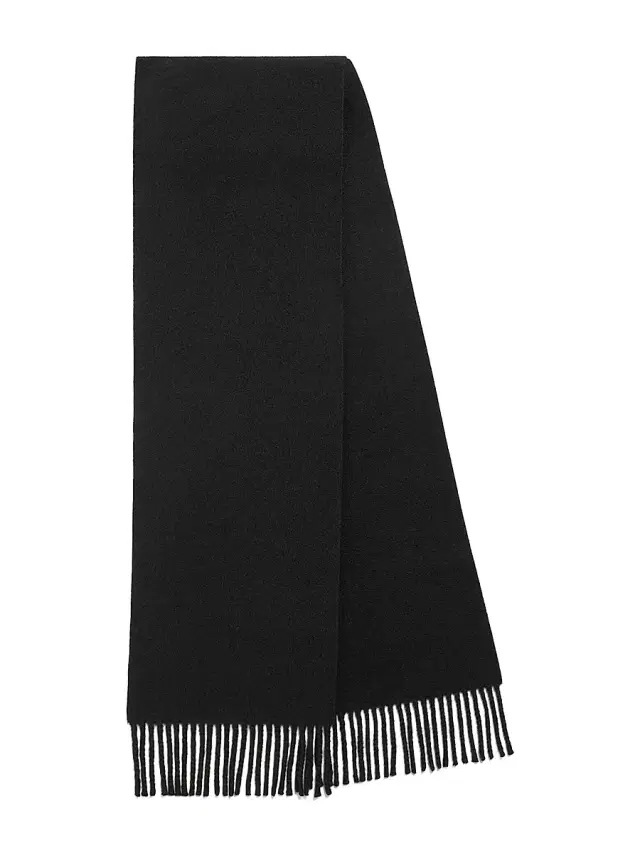 Balenciaga Men's Fringe Scarf - Black