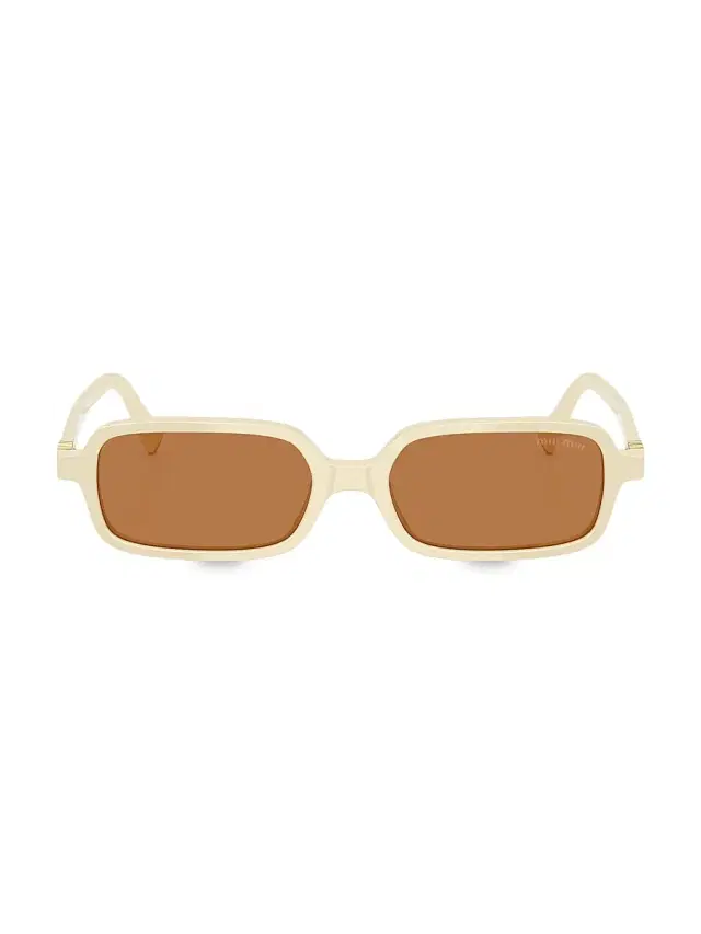 Miu Miu Women's 51MM Rectangular Sunglasses -  Brown